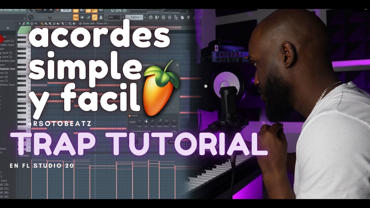 COMO HACER ACORDES Y PATRONES DE 808 FACILMENTE EN FL STUDIO 20 HACIENDO UN BEAT  DE TRAP DESDE CERO