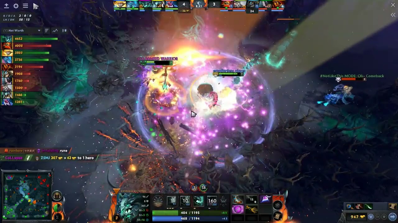 Collapse - Outworld Destroyer Offlane | Dota 2 7.32c Gameplay