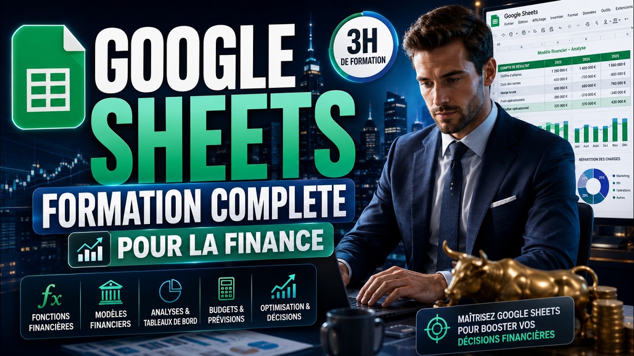Google Sheets pour la FINANCE : la formation complète de A à Z