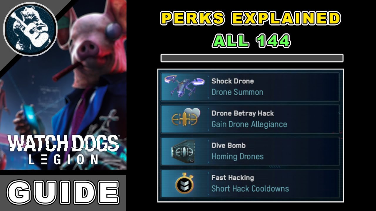 All 144 Perks Explained in Watch Dogs Legion Operatives Guide