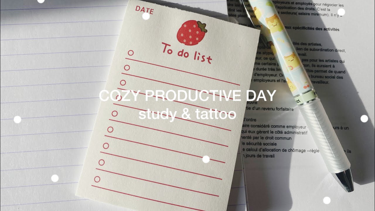 a productive yet cozy day in my life ☁️