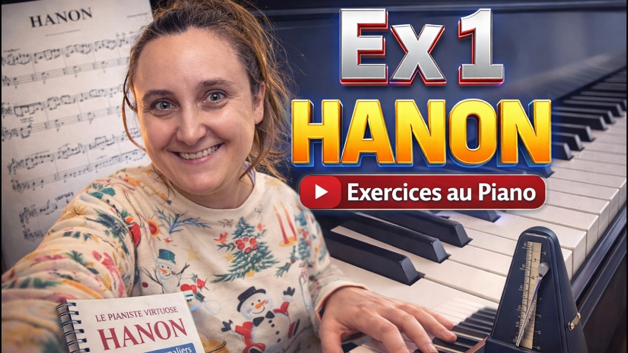 Travailler le hanon au piano, Hanon 1