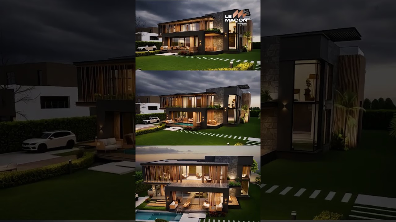 Modern Luxury Villa Design with Swimming Pool | Neutral Architecture by Le Maçon