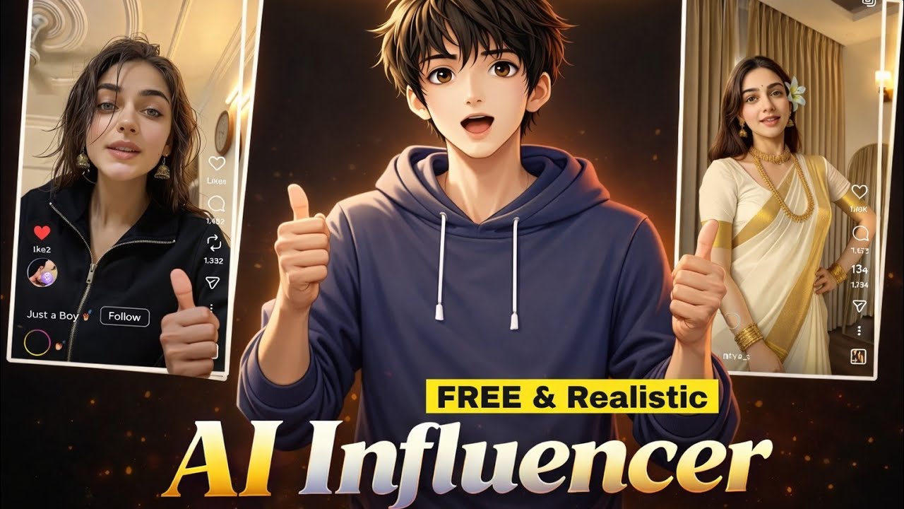 How To Create a Realistic AI Influencer for FREE (Step-by-Step Instagram Guide 2026) 🔥| AI Video