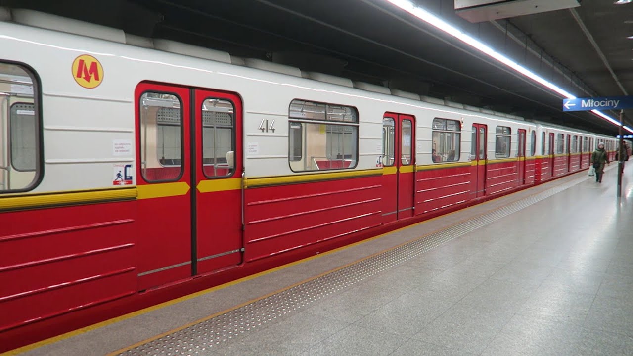 Metro Warszawskie - Przejazd Wagonmasz 81-572/81-573.1 nr 03 - Linia M1 Dw. Gdański - Wawrzyszew