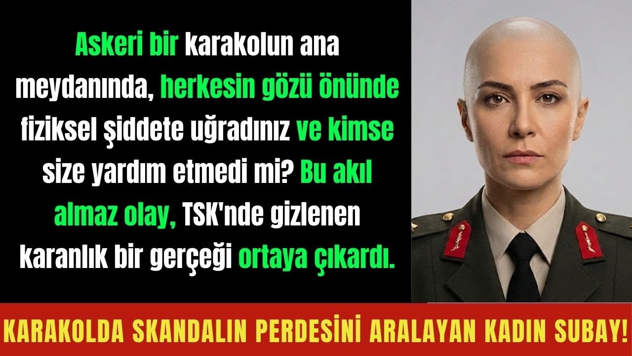 Karakolda Skandalın Perdesini Aralayan Kadın Subay!