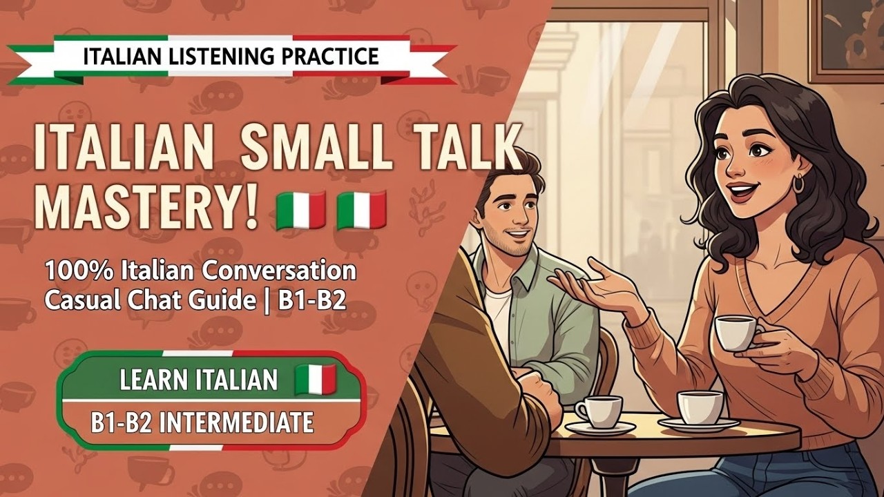 Small Talk in Italiano | Come Fare Conversazione Casuale | Italian Listening B1-B2