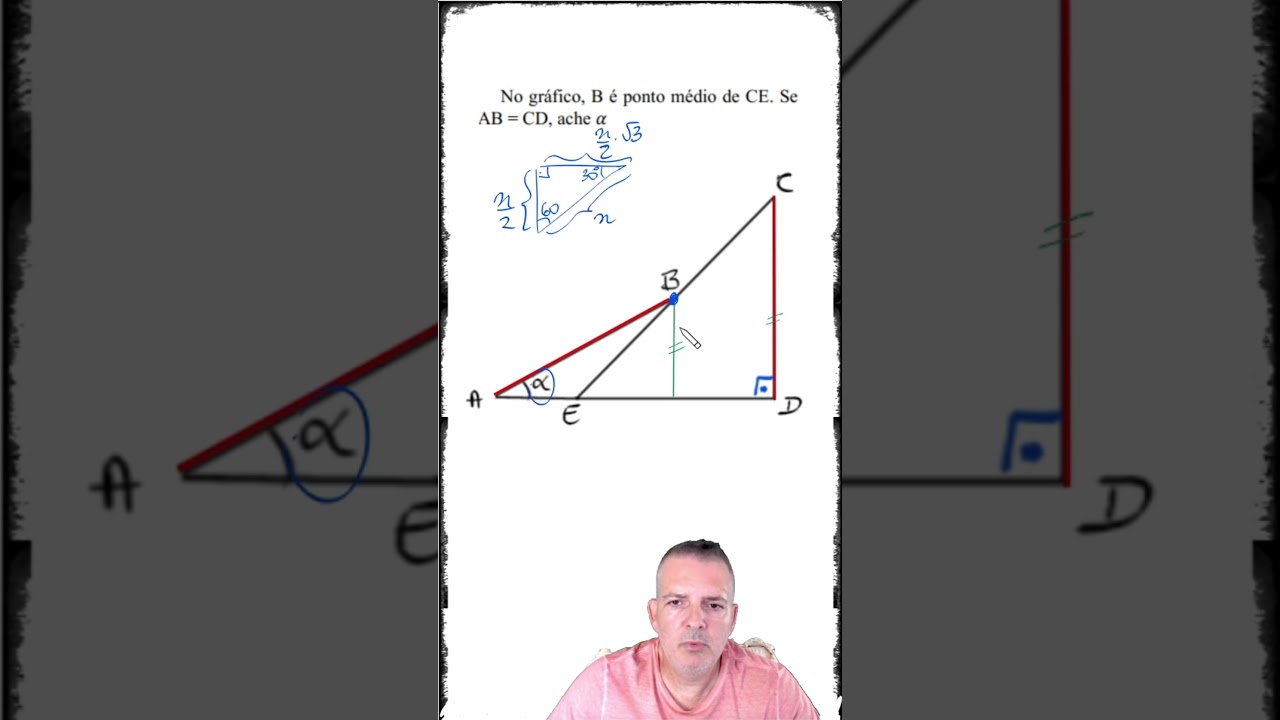 GEOMETRIA PLANA | COMO FAZER ESSA QUESTÃO DE CONGRUÊNCIA | TRIÂNGULO RETÂNGULO NOTÁVEL? 