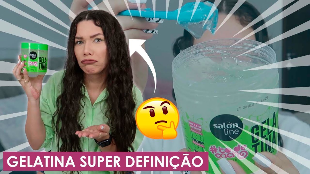 Testei a GELATINA famosa da SALON LINE *Cabelo Ondulado*