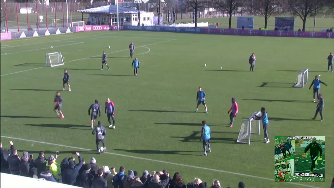 EXERCISE From FC Bayern M&uuml;nchen. Jupp Heynckes. TECHNICHAL, THEME GAME, ACTIVATION. #Soccer #Futbol