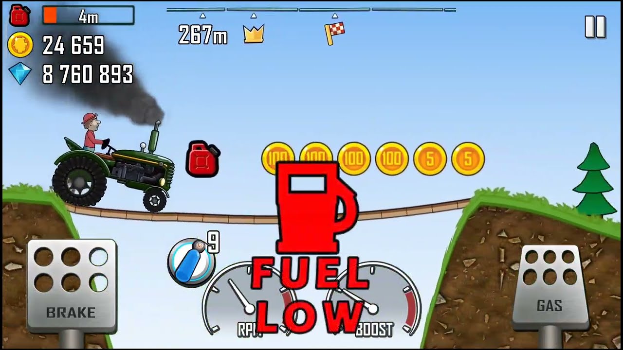 Hill Climb Racing in Forest Season With Tracktor Android Gameplay
