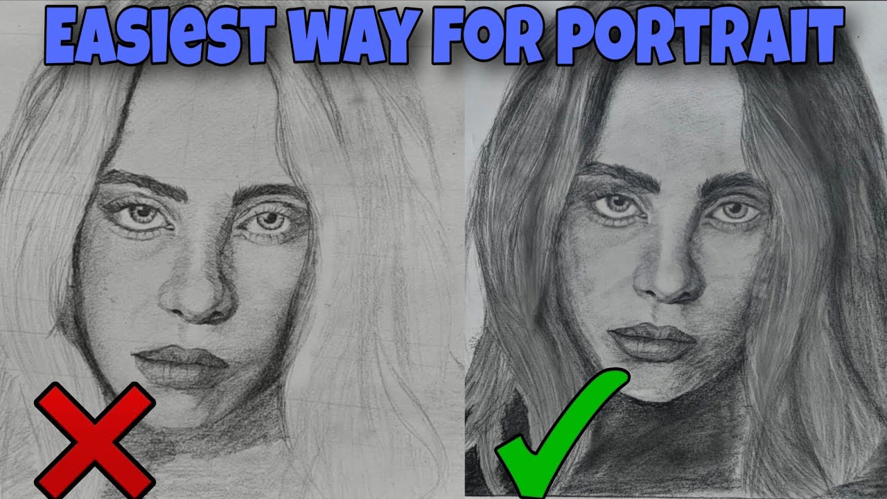 Sketching Billie Eilish with Relaxing background music #2 #pencilartistry #art 