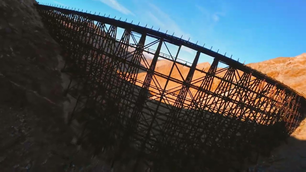 Goat Canyon Trestle Bridge Drone View