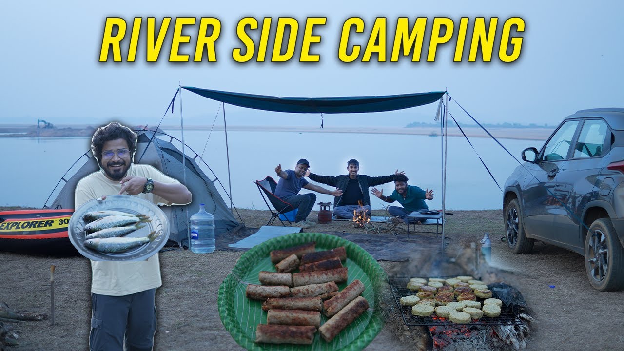 Catch & Cook: Night Fishing Challenge on Mahanadi River | Camping in Odisha 🎣 @icelanddiaries 