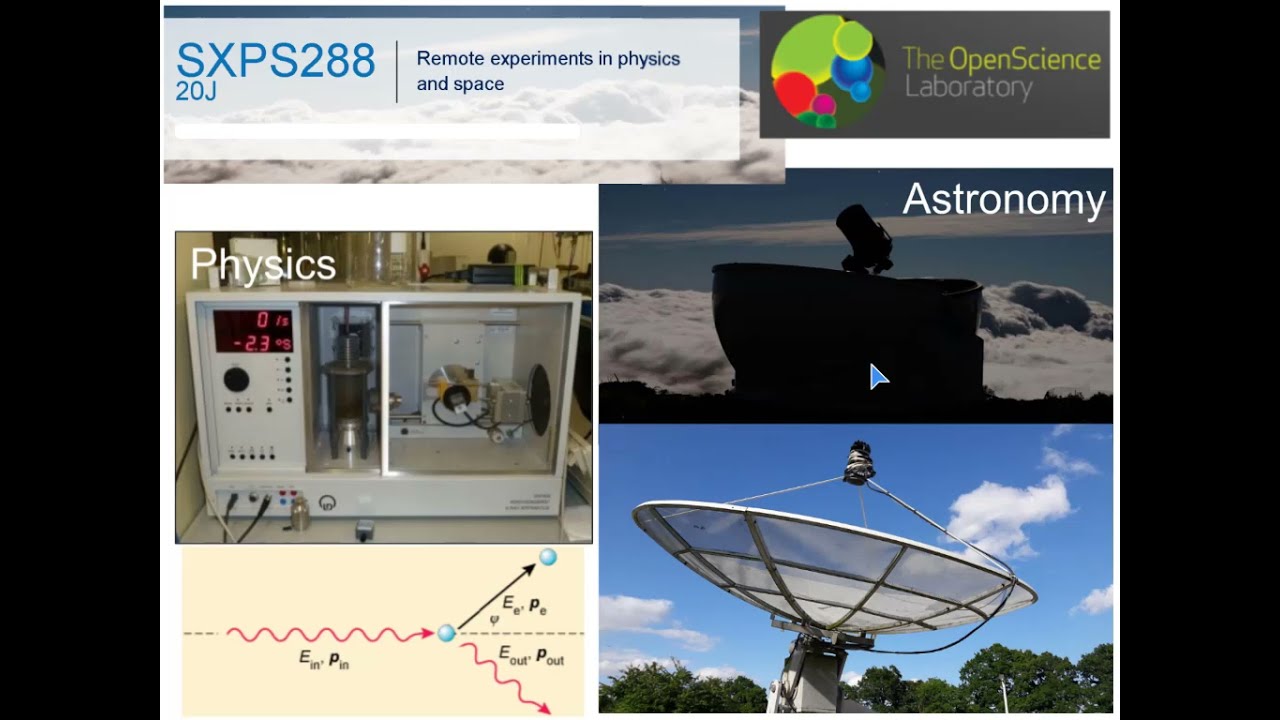 SXPS288 Remote experiments in Physics and Space - Short introduction with Alan Cayless