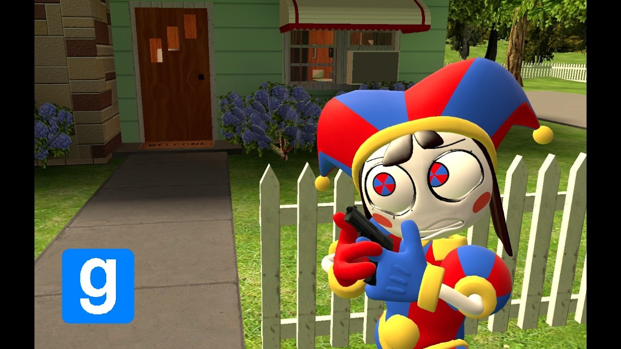 GMOD - Pomni Breaks and Enters a House!
