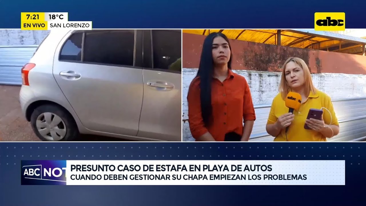 Joven denuncia estafa de una playa de autos en Lambaré: otra vez se menciona a Steven Automotores