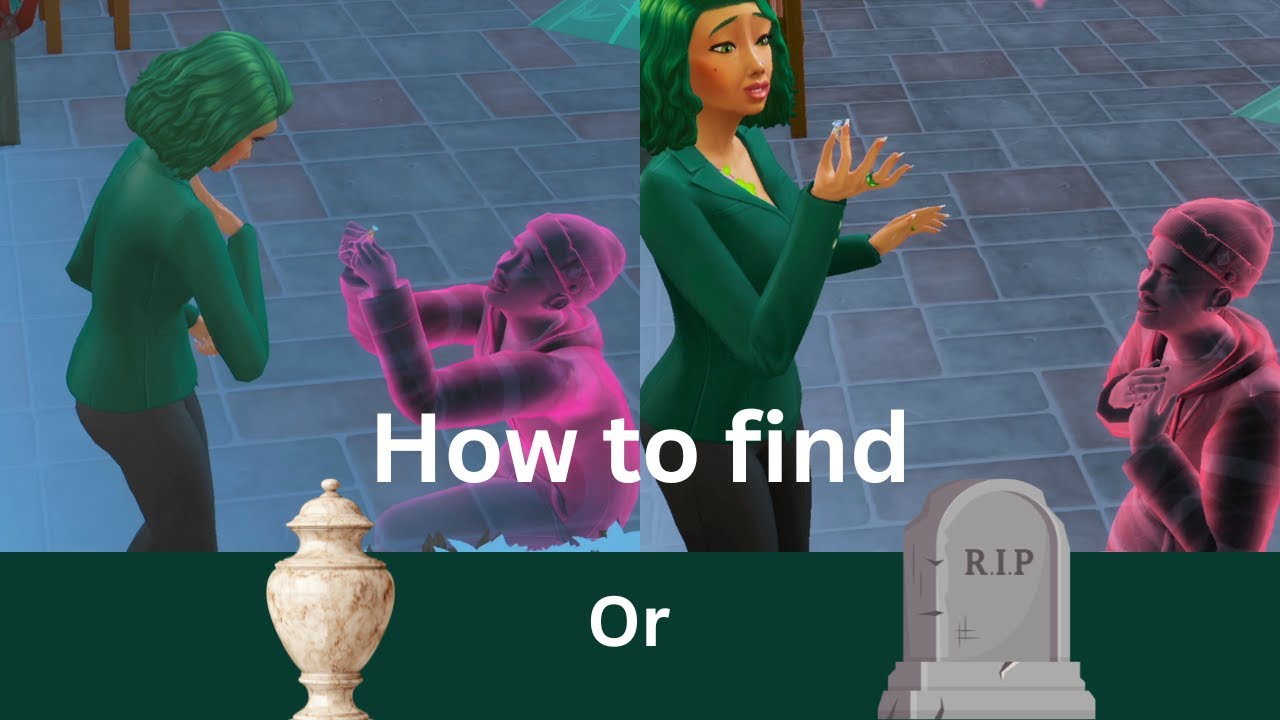 How to find a sim urn or grave if they don’t stay with you?