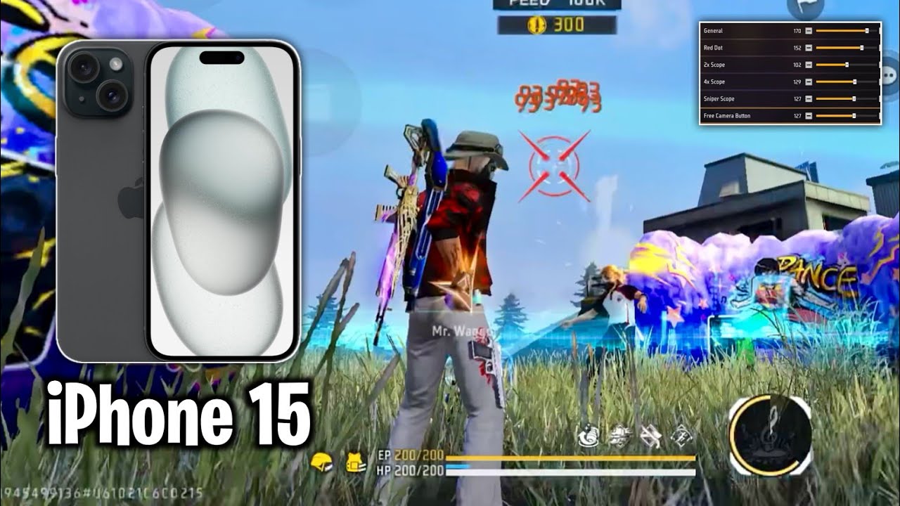 Настройки чувствительности Free Fire на iPhone 15 ⚙️ | Настройки хедшотов в Free Fire на iPhone 1...