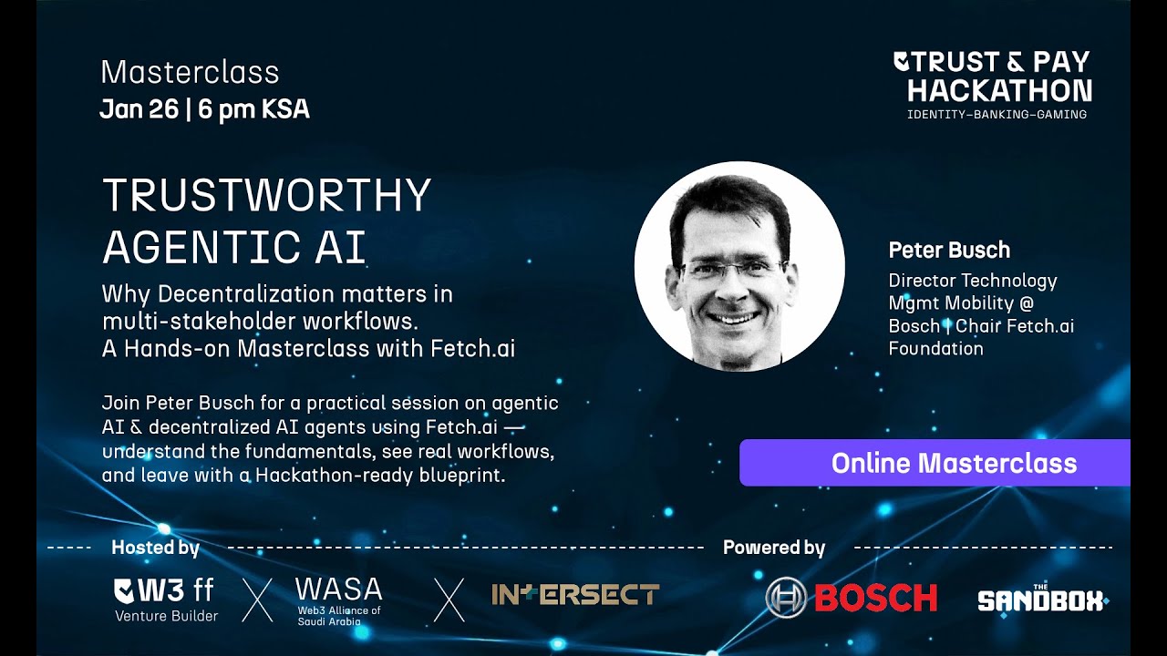 Masterclass Agentic AI with Bosch – Peter Busch