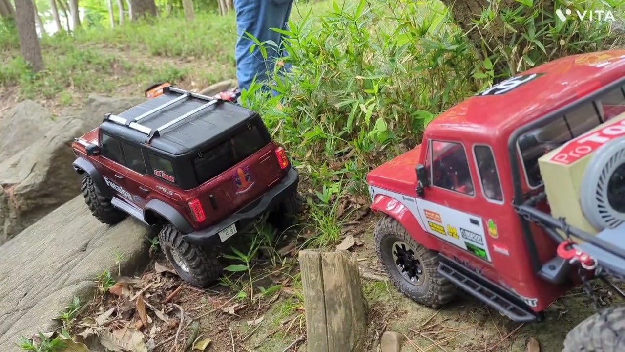 レッドキャット、エレメント、RC4WD.BRONCO、そうか公園まったりクローラー後編