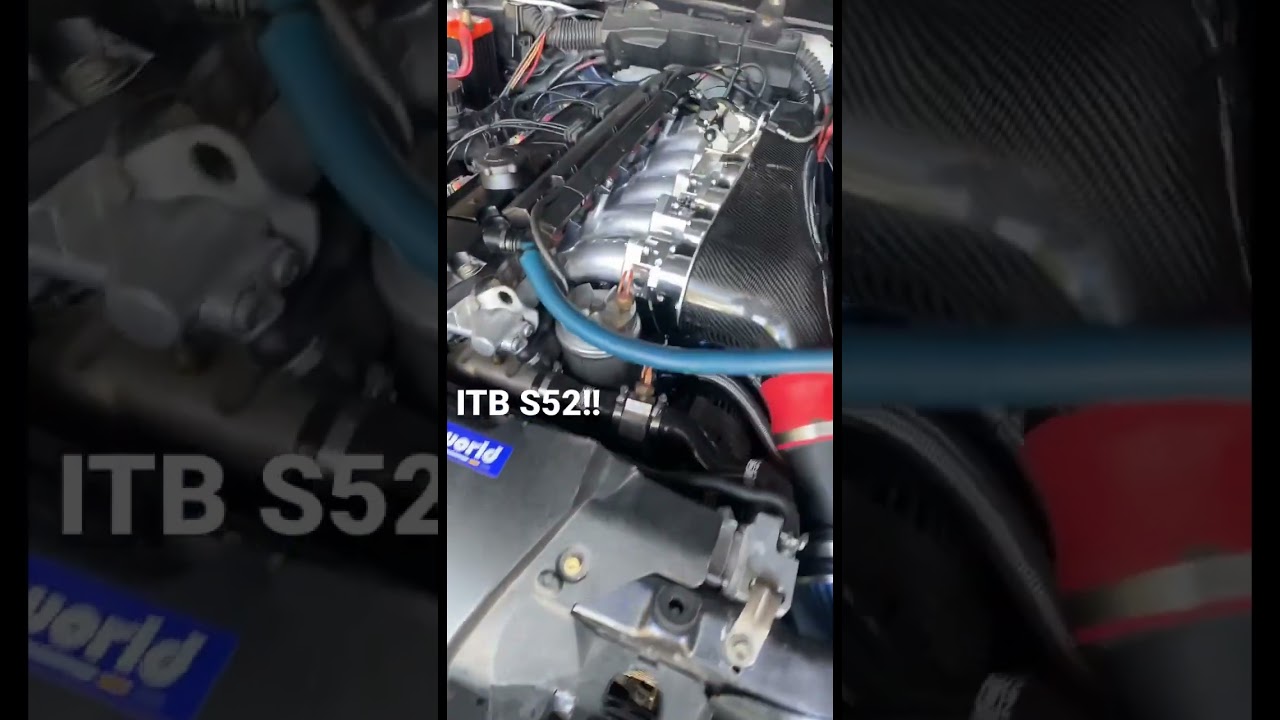 RaceHead Engineering  individual throttle bodies installed by FullSend Autosport. #s52 #bmw #bmwm3