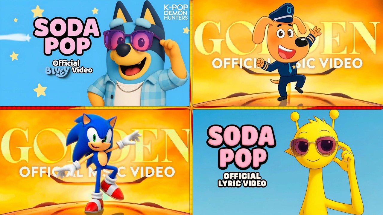 SODA POP BLUEY🆚GOLDEN X SHERİFF LABRADOR🆚GOLDEN X PRİME SONİC🆚SODA POP İNCREDİBOX SPRUNKİ GOLDEN#29