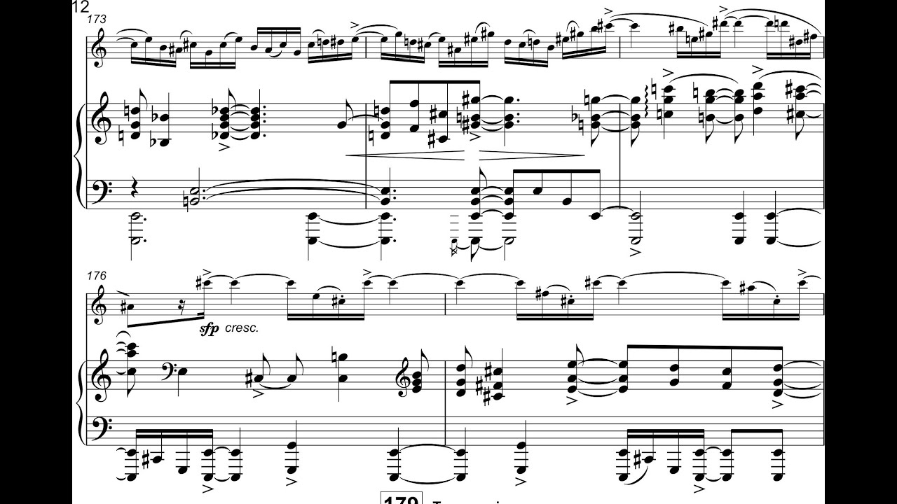 Igor Kholopov - Sonata for Alto Saxophone and Piano [Score-Video]