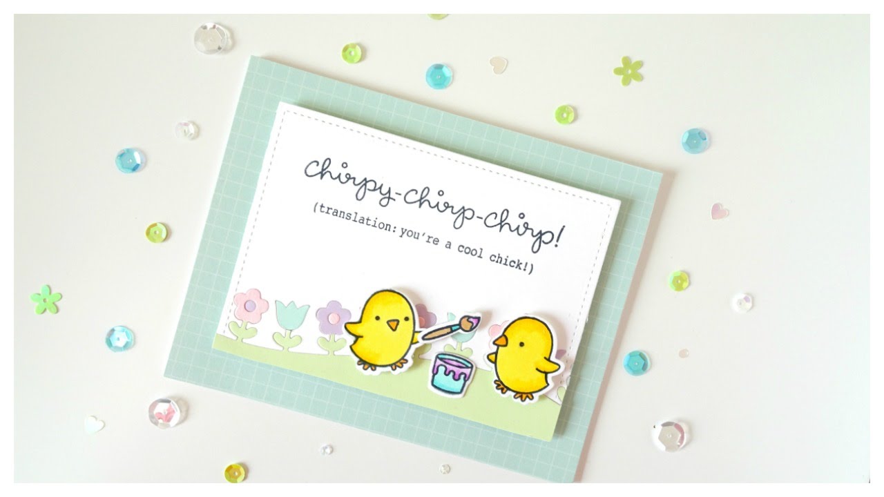 Saturday Stamp Day - Chirpy Chirp Chirp (Featuring Lawn Fawn + Mini MISTI)