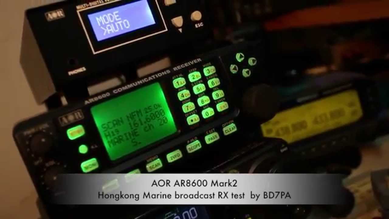 AOR AR8600 Mark2 Marine Broadcast RX Test by BD7PA