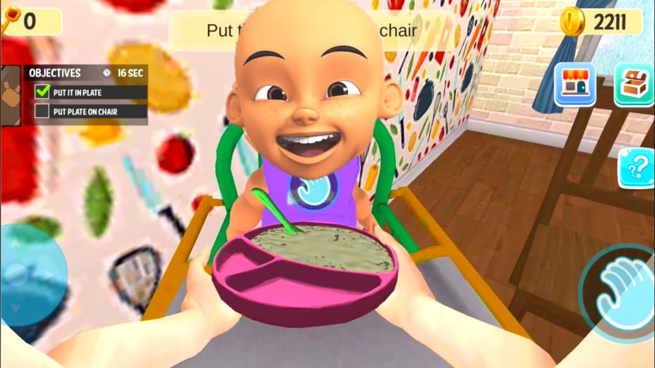 Bayi Sultan Upin Nangis Mau Makan Bubur Strawberry 🤣 Mother Simulator Life Gameplay