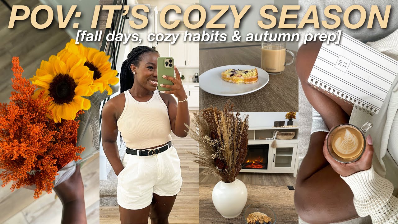 in my COZY era | romanticizing fall days, cozy hobbies, books & transitioning into the fall season
