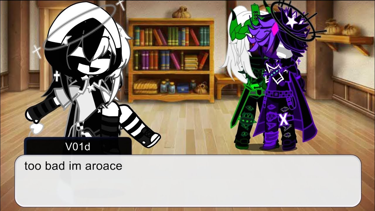 Valentines special but its pure chaos and V01d spies on people(forsaken) gacha|| my au