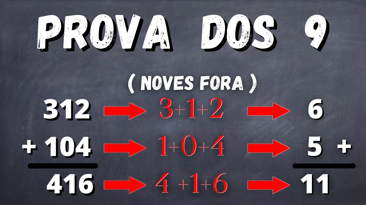 PROVA DOS NOVE