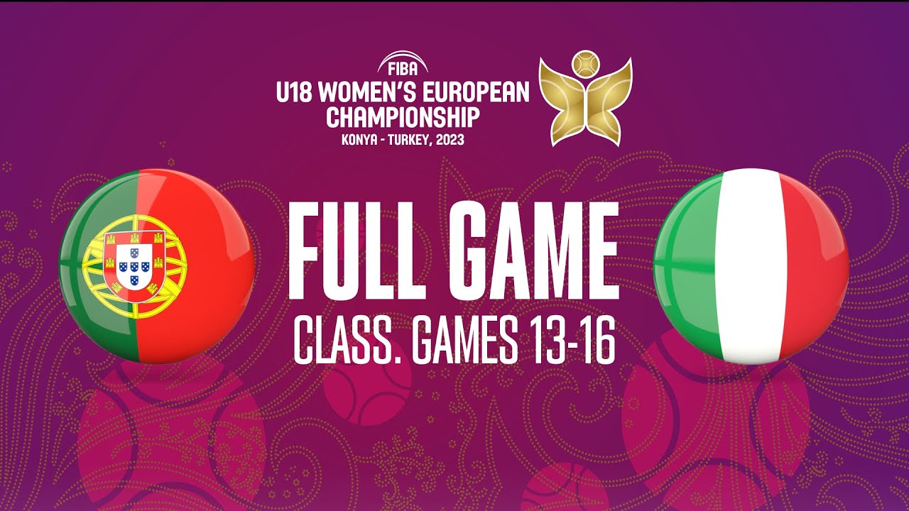 Portugal v Italy | Full Basketball Game | FIBA U18 Women's European Championship 2023