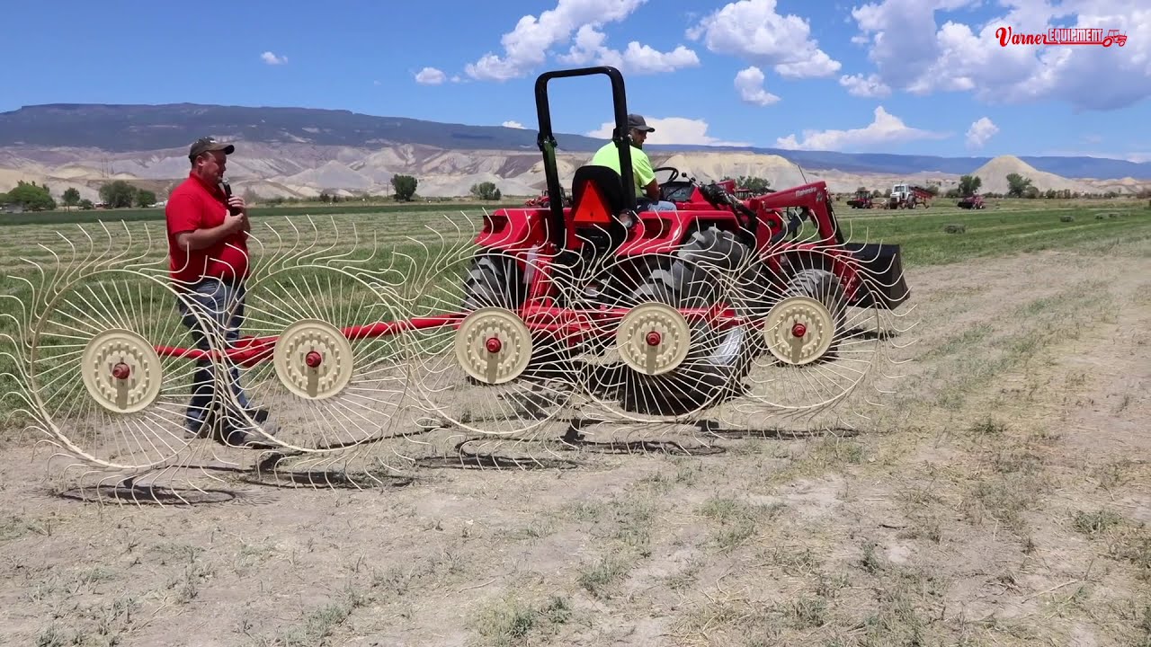 Mahindra 45 Series Tractor Demo | 5 Wheel Hay Rake