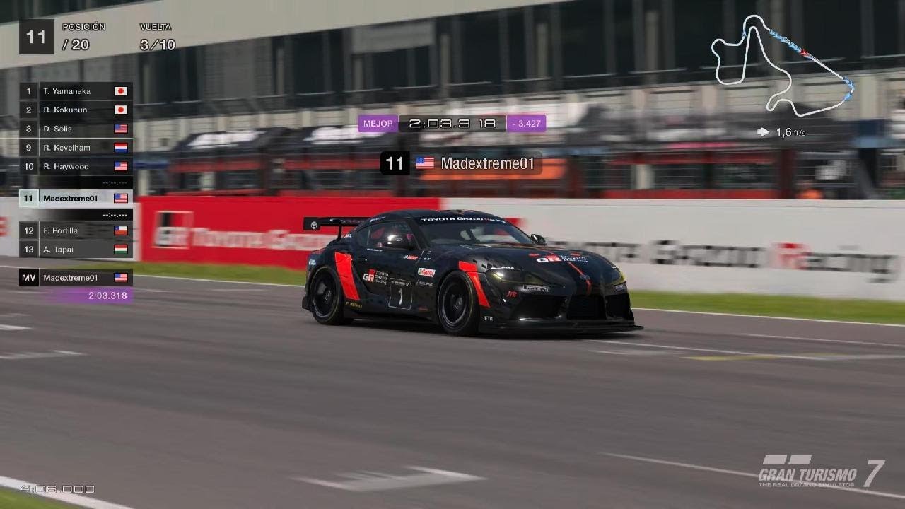 Gran Turismo 7 carrera diaria offline 2/febrero/2026 = Autopolis International Racing Course