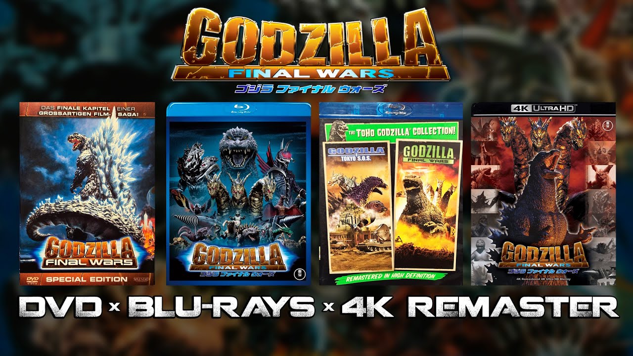 GODZILLA: FINAL WARS - DVD x Blu-ray x 4K Remaster