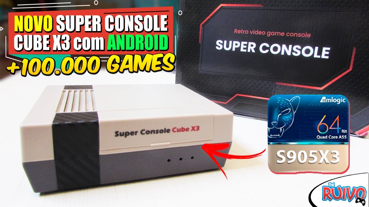 NOVO Super Console Cube X3 (256GB) com 100.000 Games!
