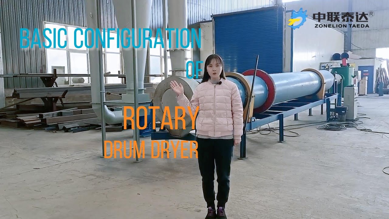 Working principle and basic configuration of rotary drum dryer which is easy operation