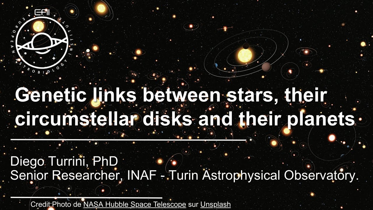 EAI Seminars: Genetic links between stars, their circumstellar disks and their planets