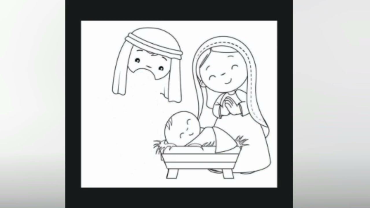 Vẽ tranh chủ đề Noel Giáng sinh - vẽ Chúa Giêsu hài đồng - p33
