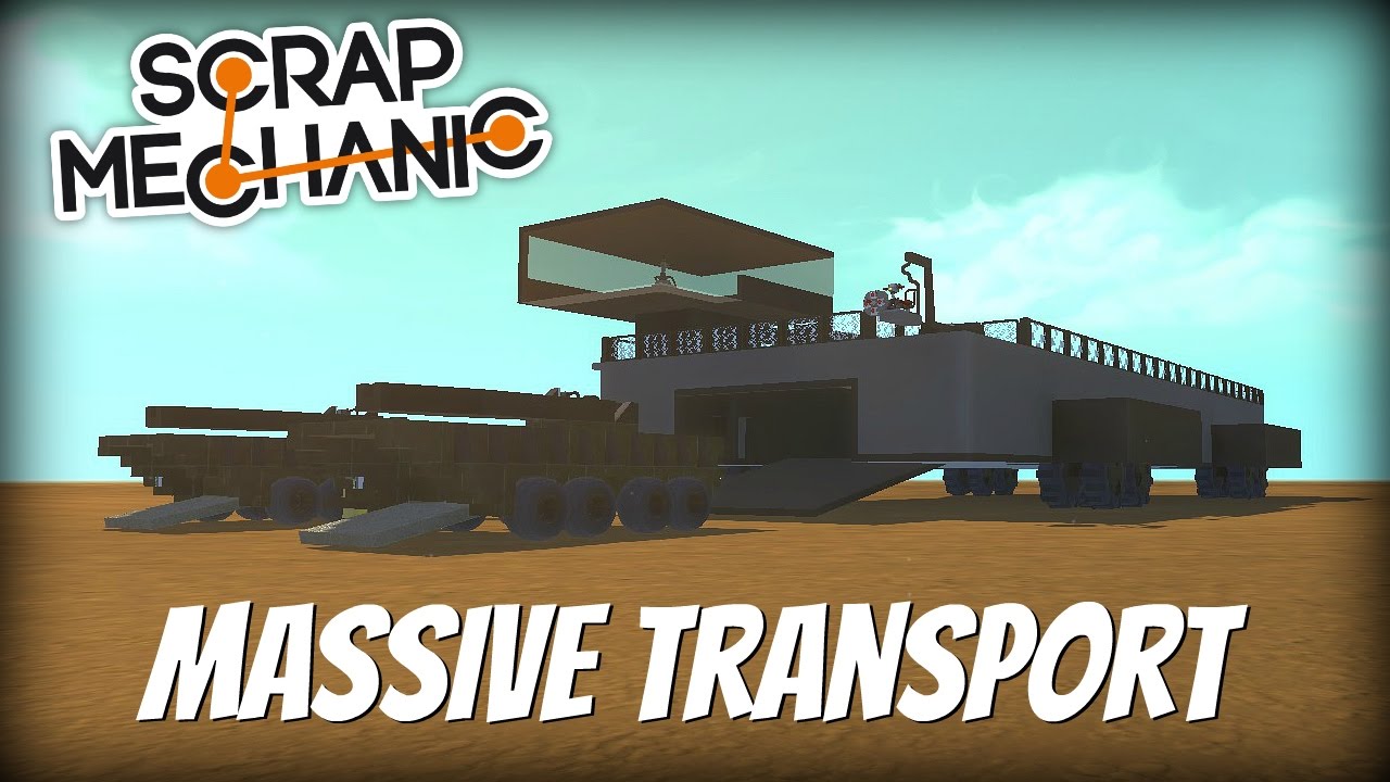 Scrap Mechanic Gameplay- EP 126- Massive Transport with Crane & Tanks (Viewer Creations)