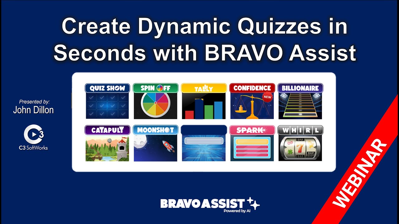 Webinar | Create Dynamic Quizzes in Seconds with BRAVO Assist: Powered by AI