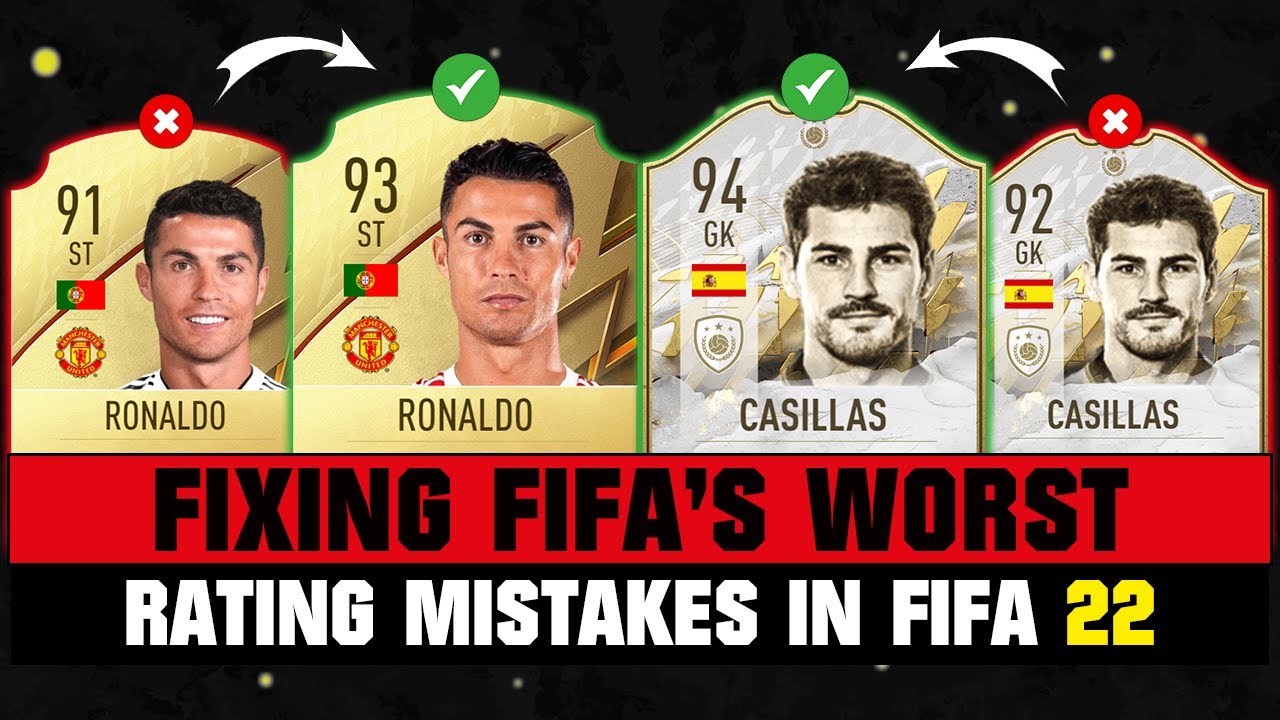 FIFA 22 | FIXING FIFA'S WORST RATING MISTAKES! 💀✅ ft. Ronaldo, Casillas, Rooney… etc