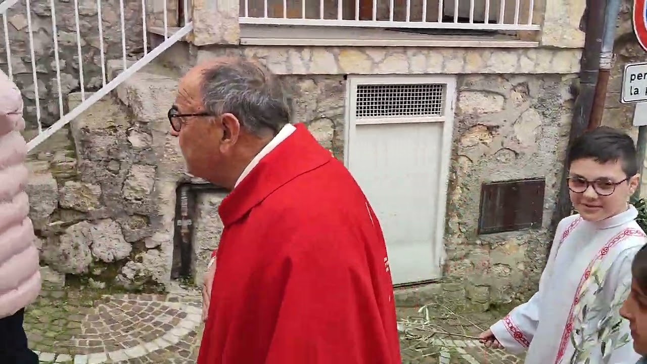 Processione della domenica delle palme nella nostra parrocchia