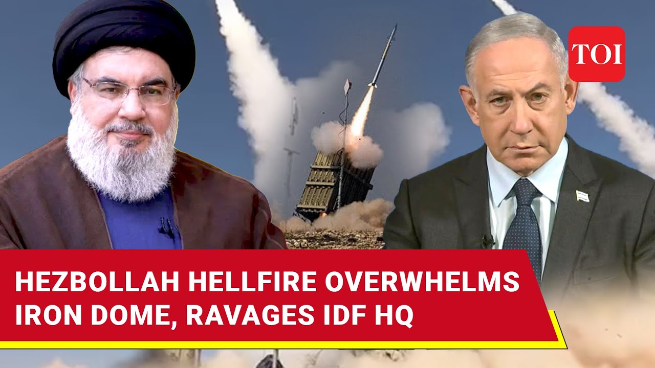 Hezbollah Rocket-Drone Blitz Stuns Iron Dome; IDF Officer, Soldier 'Directly Hit' In HQ Attack