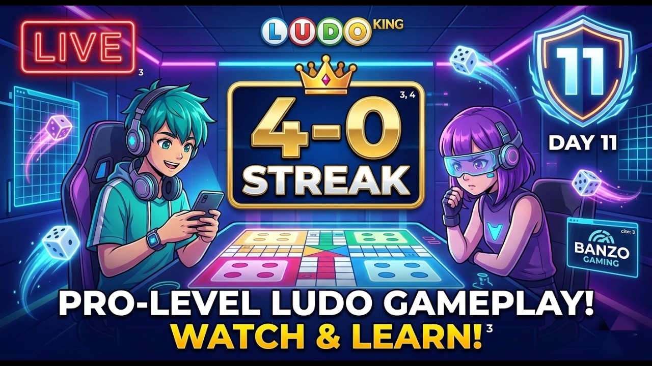 Pro Level Ludo Gameplay! 🎲 4-0 Streak Speedrun? 🔥 Day 11 (Watch & Learn)