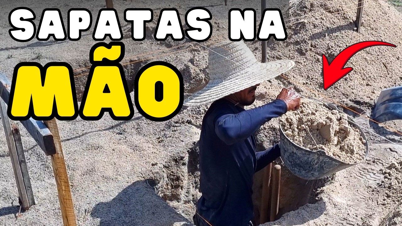 CAVANDO AS SAPATAS NA MÃO | CASA DO ZERO  | parte 10