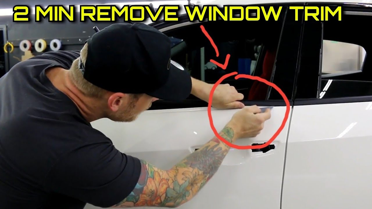2 MINUTES HOW TO REMOVE WINDOW Trim | Honda Civic Type R 2018